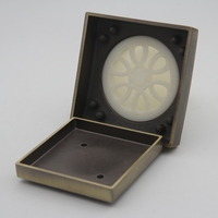 Siphon de sol de salle de bain en laiton chromé moderne de haute qualité avec nettoyage et installation faciles