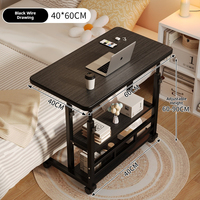 Escritorio Plegable con Elevación para Dormitorio, Casa Móvil, Estudio, Residencia Estudiantil, Habitación de Alquiler, Mesa para Computadora, Escritorio de Lectura, Oficina