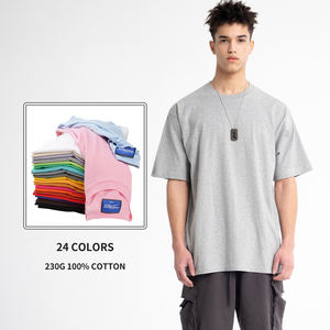 T-shirt unisexe surdimensionné de haute qualité en coton avec épaules tombantes 230gsm Heavyweight Street pour femmes et hommes - Product Image 1