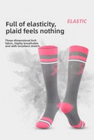 Chaussettes de compression sportives pour infirmières, imprimées numériquement, en coton tricoté, pour hommes et femmes, sensibilisation au cancer du sein - Vente chaude