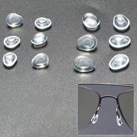 Coussinets nasaux en silicone en forme de coeur Accessoires clés pour lunettes confortables Emballage de qualité supérieure