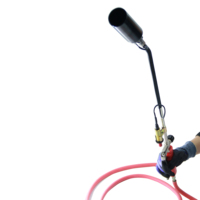 DEM GH1000 Chalumeau de jardin à flamme réglable pour désherbage, brûleur à gaz propane Mapp, torche de soudage au butane avec tuyau