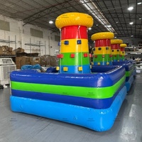 Tour d'escalade gonflable commerciale pour événements extérieurs – Jeu de défi d'escalade