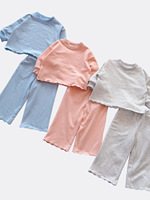 Printemps automne filles Style militaire vague bas balançoire à manches longues dentelle survêtement pour bébé Animal dessin animé lettres décontracté