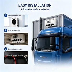 New 12V 24V Scroll Compressor Aluminum Tube Condenser <b>Mini</b> Split AC Unit Truck Cab <b>Air</b> <b>Conditioner</b> EAC001.96 Stable Performance - Product Image 2