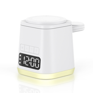 Caricatore Wireless 3 in 1 Bianco con Orologio Sveglia e Supporto Magnetico per iPhone - Product Image 4