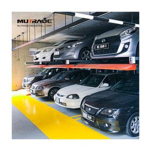 Hidrolik Double Parker taman luar ruangan 2 tiang Lift parkir penumpuk mobil - Product Image 6