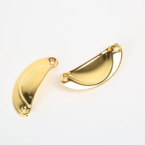 Furniture Handle Brass Semi Circular <b>Drawer</b> Pull Traditional Design Durable Hardware Accessory - Product Image 1