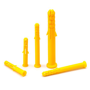 100 pcs/bag 플라스틱 확장 파이프 튜브 고무 플러그 벽 플러그 M6 M8 M10 셀프 태핑 나사 용 플라스틱 리브 앵커 벽 플러그 - Product Image 3