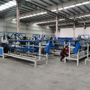 Automatic chain link fence hook wire mesh making machine