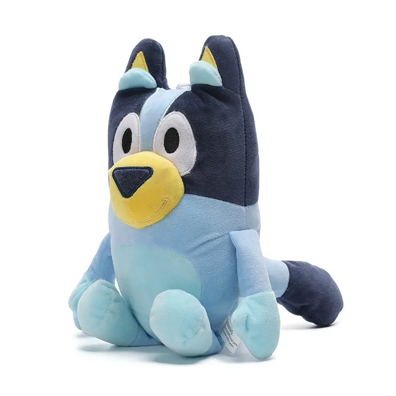 28CM Blue Anime Dog Family Plush Toy Cartoon Stuffed Animals Dolls Kawaii Children Birthday Christmas Gifts