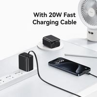 Chargeur GaN 20W avec câble rétractable