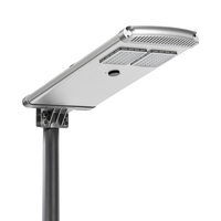 Lampe solaire LED intégrée 40W tout-en-un, IP65 étanche, pour extérieur, batterie LiFePO4, panneau solaire monocristallin, détecteur de mouvement PIR