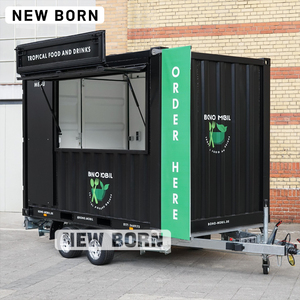 Faltbarer Imbisswagen auf Rädern, Catering-Anhänger für Straßenessen, Food Truck - Product Image 2