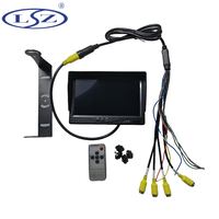 7 pouces IPS écran LCD moniteur 4 canaux Split Display Bus camion DVR système d'enregistrement 4CH enregistreur