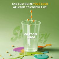 Gobelets en Plastique Transparents de Haute Qualité 90 mm pour Bubble Tea et Boissons Chaudes, avec Logo, 500 ml et 700 ml, Jetables et Épais pour Smoothies et Jus