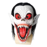 Les fabricants Spot Vampire Dress Up Head Cosplay Mobias Full Face Mask Halloween Scary Latex Mask