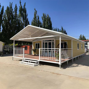 <span class=keywords><strong>Maison</strong></span> conteneur pliable, étanche, résistante au vent et au froid, respirante, design ferme, peut accueillir 2 à 4 personnes, avec hall. - Product Image 2