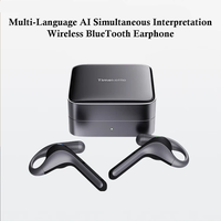 Écouteurs de traduction intelligents IA, interprétation simultanée, traduction audio-vidéo en temps réel pour les appels et les réunions, pour les voyages à l'étranger