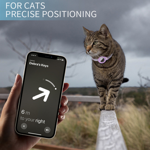 <span class=keywords><strong>Collar</strong></span> Ajustable para Mascotas, <span class=keywords><strong>Collar</strong></span> Antipérdida para Perros y Gatos con Soporte para <span class=keywords><strong>Airtag</strong></span>, Accesorios para Gatos con Hebilla, Tallas XS, S, M - Product Image 5