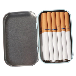 Caja de cigarrillos de hojalata de Metal FuTeng, 12 Uds., paquete de tabaco de bolsillo para cigarrillos, caja de humo impermeable, accesorios para fumar al por mayor - Product Image 2
