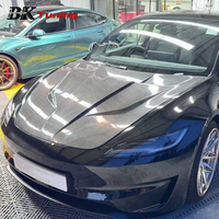 Pièces de carrosserie en fibre de carbone BK Tuning 2024+ Modèle 3 Juniper Modifié CMST Ver.1, capot avant pour Tesla Model 3 Highland