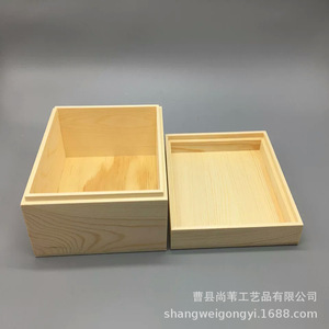 Caoxian Style <b>Wooden</b> <b>Storage</b> <b>Box</b> Square 6cm High Hand Polished Jewelry Gift Candy <b>Box</b> Packaging - Product Image 2