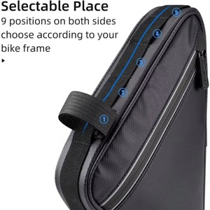 Échantillon gratuit : Sac triangulaire Rockbro, sac de rangement pour vélo, pochette pour cadre de vélo, sac pour vélo de route, accessoires de cyclisme - Product Image 2
