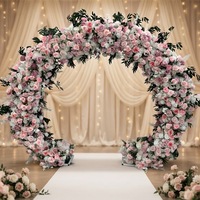 Offre Spéciale : Bouquet de Mariée Économique en Soie Artificielle (Roses et Hortensias) pour Décoration de Scène de Mariage, Arche ou Mur Floral