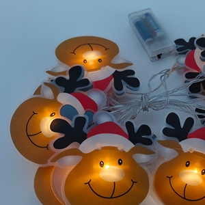 Adorables guirlandes lumineuses en forme de cerf de Noël, parfaites pour les décorations de Noël et la décoration de la maison - Product Image 2