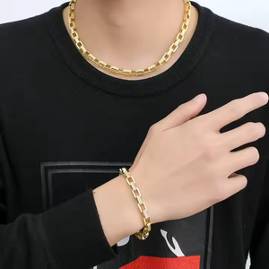 <b>Box</b> Shape Cuban <b>Chain</b> Necklace 925 Sterling <b>Silver</b> Moissanite Pass Diamond Unisex Bold Hip Hop Luxury Jewelry for Men Women - Product Image 1