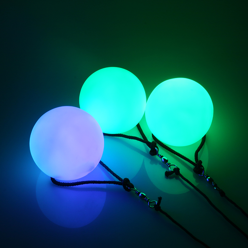 Flashing Party Soft Led LOGO Poi Ball, Color Change Lighting LED Poi, Best Gift Promotion LED Poi ball