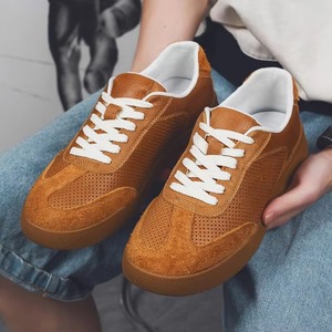 Chaussures de skate pour hommes 2026 – Baskets décontractées haut de gamme en cuir véritable respirant pour l'été – Baskets blanches pour hommes - Product Image 1