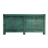 Meuble de rangement peint brillant antique de salon de style rustique chinois
