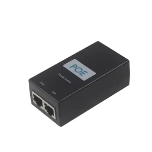 Injektor Ethernet Lan nirkabel, untuk kamera 24V 48V adaptor daya Poe AC kabel adaptor Poe