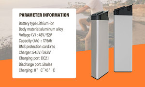 充電式リチウム電池 48V 36V 電動自転車用バッテリー 14Ah 充電器付き 電動自転車 折りたたみ自転車 マウンテンバイク モーター用 - Product Image 6