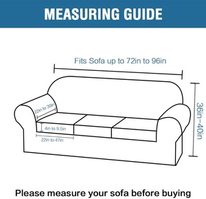 4 Pieces Elastic Jacquard Stretch <strong>Sofa</strong> Cover 3 Seaters Couch <strong>Slipcover</strong> Copridivano 4 Posti for Living Room <strong>Sofas</strong> - Product Image 6