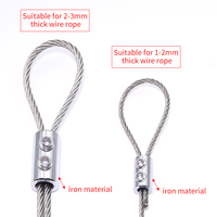 Crochet de verrouillage pour câble en acier inoxydable, installation au plafond, pince à câble universelle en laiton, pince en cuivre et laiton avec boucle