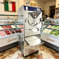 Commerciële harde ijsmachine 160L/H, staande uitvoering M10, gelato batchvriezer, continue harde ijsmachine te koop
