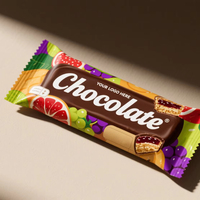 Bolsas de Embalaje para Barras de Chocolate, Bolsas para Dulces de Colores con Sellado de Tres Lados, Precio de Fábrica, Envoltorios para Barras de Chocolate, Bolsitas de Proteína en Polvo