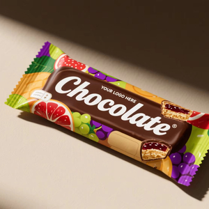 クッキー3面密封工場価格カラフルキャンディバーラッパー月餅プロテインパウダー小袋チョコレートバー包装袋 - Product Image 2