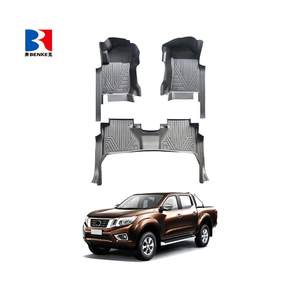 wholesale Factory Custom 5D TPE <b>Rubber</b> Eco-friendly Waterproof Anti Slip 5D Car <b>Floor</b> Mats 3 Pieces for Nissan NAVARA 2017+ - Product Image 4