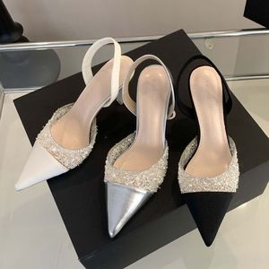 Escarpins Femme à Talon Métallique, Mules Slingback Tendance pour Femmes - Product Image 5
