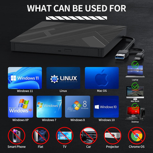 AMZ Vente à Chaud 5 en 1 HUB Lecteur Optique Externe USB 3.0 Type-C Lecteur <span class=keywords><strong>CD</strong></span> DVD <span class=keywords><strong>Graveur</strong></span> pour Ordinateur Portable de Bureau <span class=keywords><strong>PC</strong></span> - Product Image 6