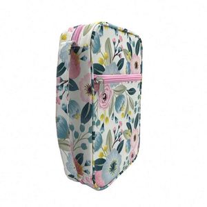 Échantillon gratuit de couverture de livre personnalisée avec impression florale et poignée, sac pour Bible de taille standard - Product Image 4