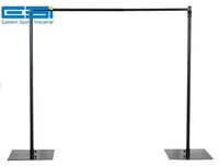 Rideaux de fond de scène de mariage ESI avec support de tuyau réglable, personnalisables pour différentes tailles d'événements