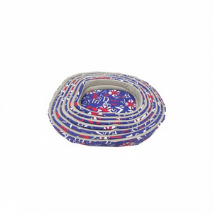 Lit pour animaux de compagnie Yommy Cuna 7, motif bleu et rouge, lit douillet pour chien - Product Image 3
