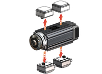 Moteur plat SEIMEC 2,2 kW HPE63LA2-AA, moteur à induction triphasé à profil bas pour scie circulaire et broche de machine-outil