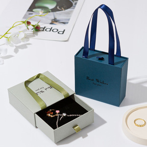 Caja de <span class=keywords><strong>Regalo</strong></span> de Cartón de Lujo con Impresión Personalizada, con Cajón Extraíble, para Joyería, Anillos, Aretes - Product Image 3