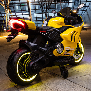 Motocicleta Eléctrica de Plástico para Niños Bupaiti, 12V Recargable, Juguete para Niños de 5 a 7 Años - Product Image 4